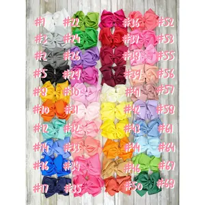 Double Layer Bows 6.5 Inch - 40 Colors Available