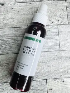 Organic Hibiscus and Clove Water Spray for Hair and Edges Herbal Spray for Men, Women Haircare