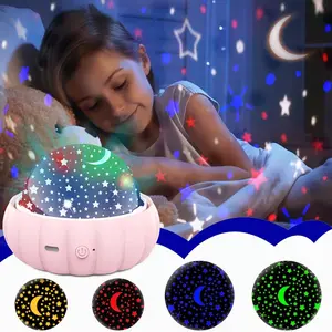 Starry Sky Projector 360° Rotating Atmosphere Night Light Planetarium Star Projector, Dinosaurs Starry Sky Unicorn Auto Rotating Exquisite Ornaments Lamp Romantic Night Light for Bedroom Party Best Christmas Gift for Kids Novelty Household