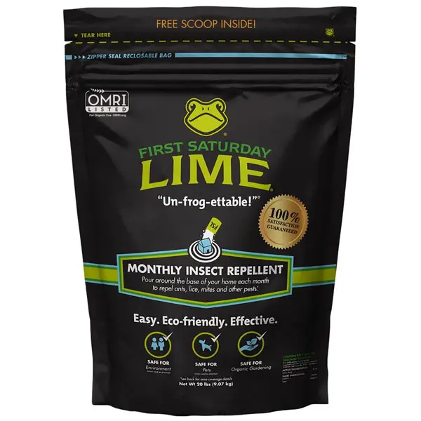 HOT SALE 40% First Saturday Lime Insect Repellent, Multi-Purpose Pet Friendly Pest Control & Deodorizer for Home, Garden, Yard & Chicken Coop Protect Homes And Other Buildings Protect Yards From Ticks Garden Bug Repellent