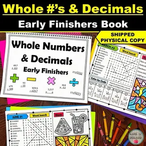 Whole Numbers and Decimals Early Finishers Book