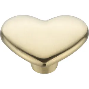 Staub Heart Knob - Light Gold