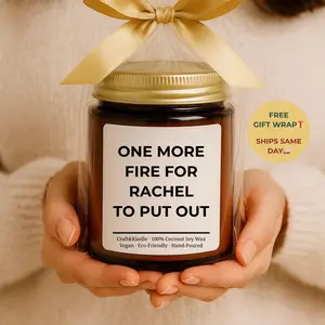 <Custom in Description> Funny Personalized Candle Gift, Gift for Friend, Coworker Gift, Boss Gift, Office Manager Gift, Teacher Gift, Gift for Her