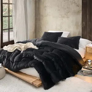 Fabric Fan - Coma Inducer Oversized Plush Comforter - Black