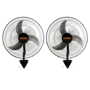 VEVOR Oscillating Wall Mount Fan,  , 20 Inch, 3-speed High Velocity Max. 4650 CFM Industrial Wall Fan, Commercial or Residential for Warehouse, Greenhouse, Workshop, Patio, Basement, Black