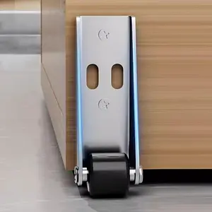 Door Bottom Wheel, Simple-fixed Roller, Table Foot, Mini Mobile Roller, Flexible & Silent Anti-wear Wheel, Furniture Drawer Roller, Hardware, Metal, Tools and Gadgets, Furniture Moving Wheel, Office Chair Wheels, Lockable Wheels, Double Swivel Wheels