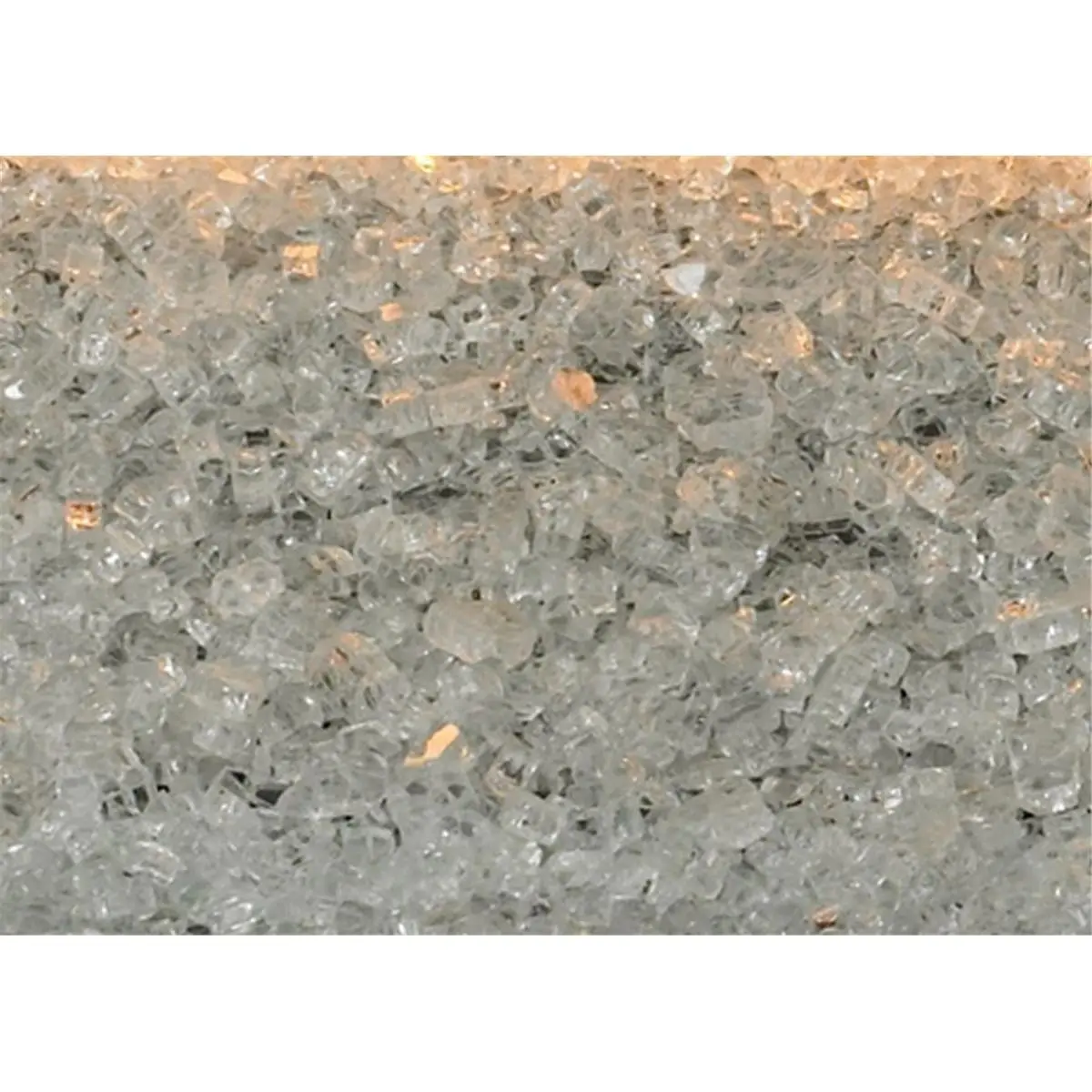 212 MAIN Broilmaster DG1CLF Tempered Crushed Glass - 1 sq. ft. Frosted Decorative Reflective Glass for Patio Heaters & Fire Pits, Tempered Glass