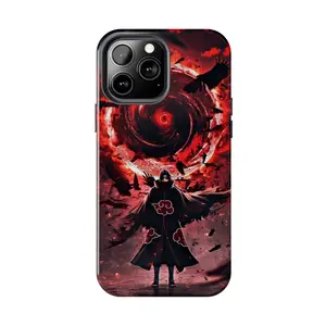Shadow Raven Clan Leader Anime-Style Case for iPhone 17-7 Pro Max Plus & Samsung Galaxy S25-S21 Ultra Plus - Dynamic Aesthetic Phone Cover unisex