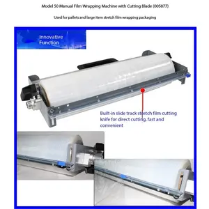 Heavy-Duty Manual Stretch Film Packaging Tool| For 30-50cm Film Rolls