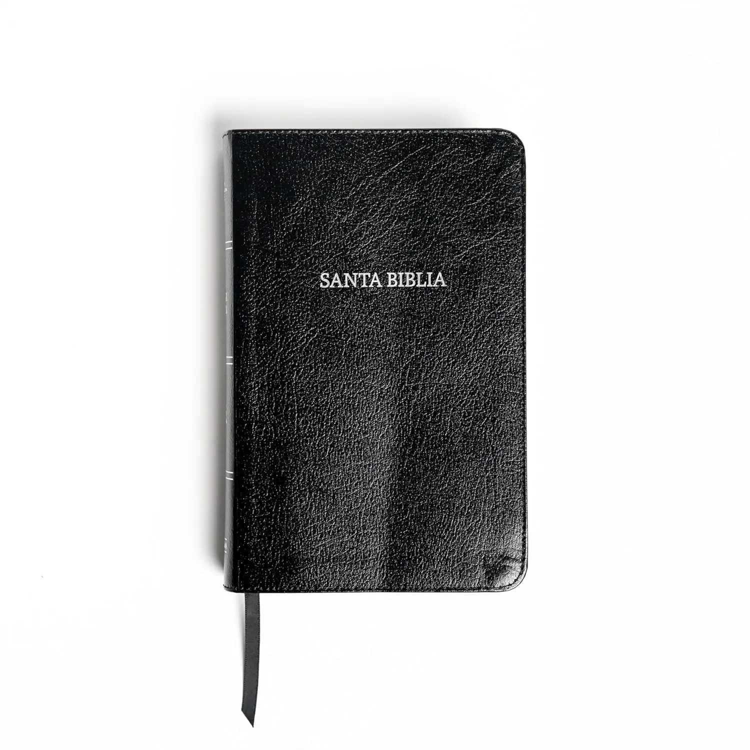 RVR 1960 Reina Valera Spanish Compact-Portable Large Print Black Bonded Leather Bible - Premium Material, 1416 Pages Print Length, Easy to Handle, Compact And Portable