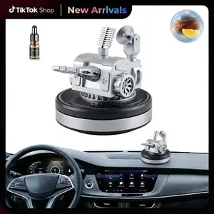Artillery Solar Car Air Freshener- 360 Rotating Car Aromatherapy Diffuser Auto Dashboard Decor, 2026 New Decoration & Accessories for Men, Women, and Military Enthusiast