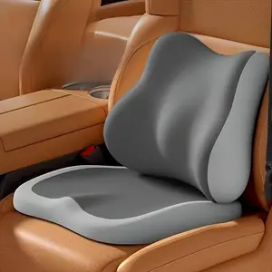 Memory Foam Lumbar Support Cushion Adjustable Ergonomic Portable for Office Car Home Long Sitting Comfortable Seat Pad