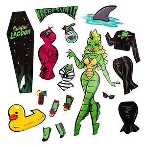 She Creature Dress Up Magnet Set