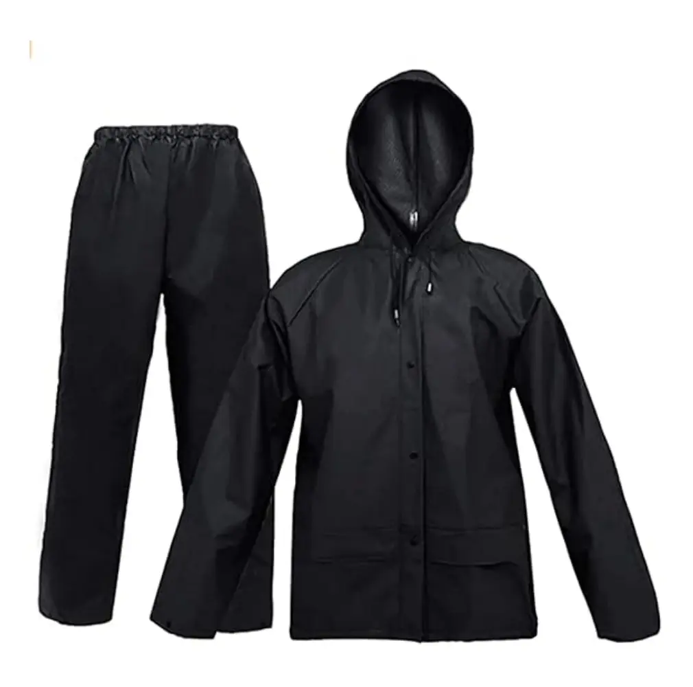 Ultra-Lite Rain Coat with Pants for Men Women Waterproof Rain Suit for Sport(black) Ultra-Lite Rain Coat with Pants for Men Women Waterproof Rain Suit for Sport(black)