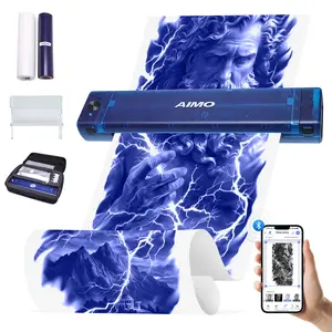 AIMO@GBK Long Picture Tattoo Transfer Machine Bluetooth Wireless Portable Charging No Cutting Needed High Efficiency Device for Artists