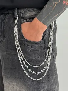 Neutral Fashion Multi-Layer Fringe Pants Chain, Casual Hip-Hop Style Accessory, Suitable for All Seasons Daily Wear