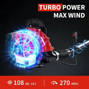 backpack leaf blower,gas powered blower,66CC 4HP engine/52CC 2.2HP engine,880 CFM airflow,320 MPH wind speed,lightweight yard tool,low vibration design,professional landscaping equipment,multi-season outdoor cleaning