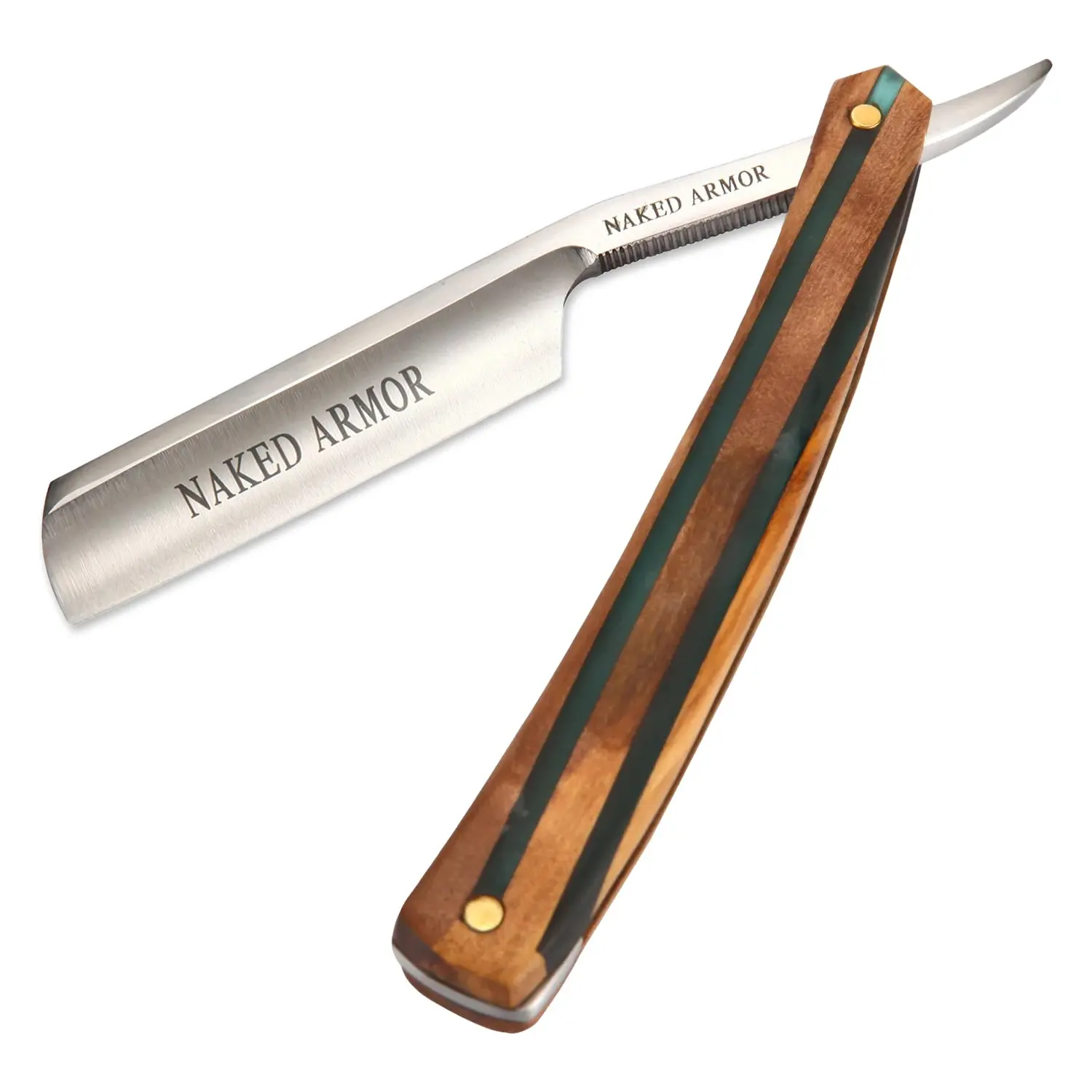Naked Armor Lac Straight Razor 7/8" Sandalwood Japanese Steel