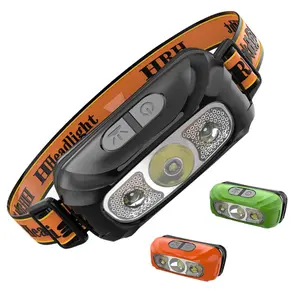 [Xpy Preferred]Ultra bright headlamp with USB charging induction switch, outdoor fishing light, lightweight and compact, wearable light