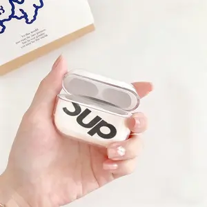 Slanted bold style Sup Pattern Earbuds Case for AirPods 4/3/2/1 Ultimate Protection Dustproof Shockproof Perfect Gift Idea