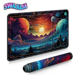Chimelong Game Mat, Large Tabletop Pad for Tcg & Board Games, Dream Forest Design, Wrist Support Desk Pad, Perfect Gift for Gamers