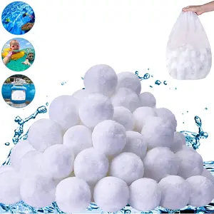 3.1 lbs Pool Filter Balls for Sand Filter,   Pool Fiber Filter Balls Replace Pool Filter Sand, Pool Filter Media Balls for Swimming Pool (Equals 100 lbs Pool Filter Sand)