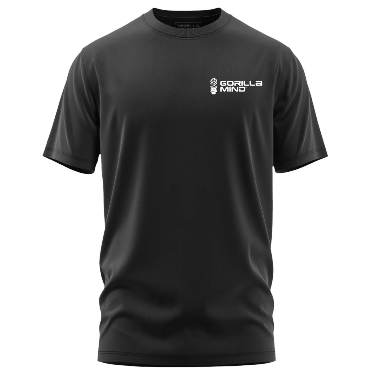 Gorilla Mind Core Men's Basic Cotton Short-Sleeve Round Neck Tee - Casual Classic Fitted Breathable Polyester Top for Daily Wear, Gym Use