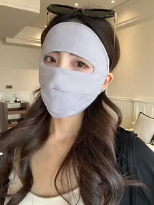 Full Face Sun Protection Mask, Breathable Ice Feel, Upf50+ High SPF, Outdoor Commute, Summer Essential, Nylon Spandex Material