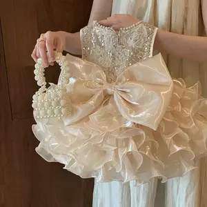 Girls 'princess  2026 new summer children Heavy Industry  baby girl formal dress