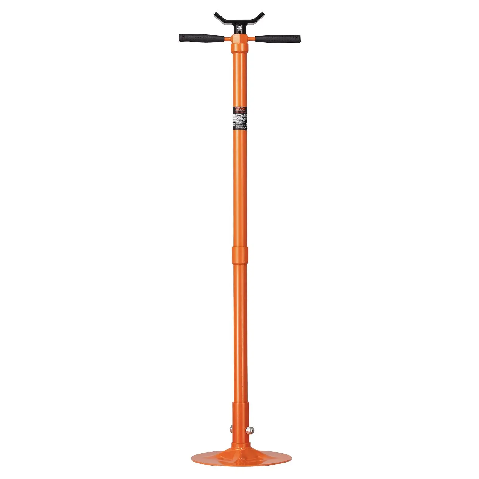 【summerfinds】VEVOR Underhoist Support Stand, 3/4 Ton Capacity Under Hoist Jack Stand, Lifting from 52.8 to 76 in, Self-Locking Threaded Screw, Bearing Mounted Spin Handle Pole Jack, Support Vehicle Components