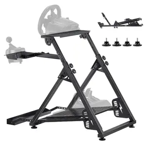 VEVOR Racing Wheel Stand, Adjustable Foldable Simulator Stand for Logitech G923 G920 G29 G27, Thrustmaster T300RS TX F458 T500RS T3PA - PRO(F1/GT) Gaming Cockpit, Pedals Simulator NOT Included, CompactVEVOR Super Brand Day