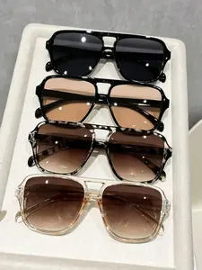 Unisex Aviator Sunglasses, Fashionable Simple Style, Perfect for Driving, Beach Vacation, Travel, Party, Street Photography, Summer Trendy Sunglasses