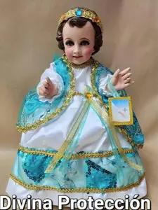 Vestido de Nino Dios de Divina Proteccion Baby Jesus Dress Divine Protection