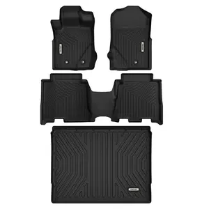 YITAMOTOR Floor Mats Set for 2021-2025 Ford Bronco, Car Accessories All Weather Front & Rear Row Trunk Liners Car Floor Mats Set (Only fits 4-Door Models)