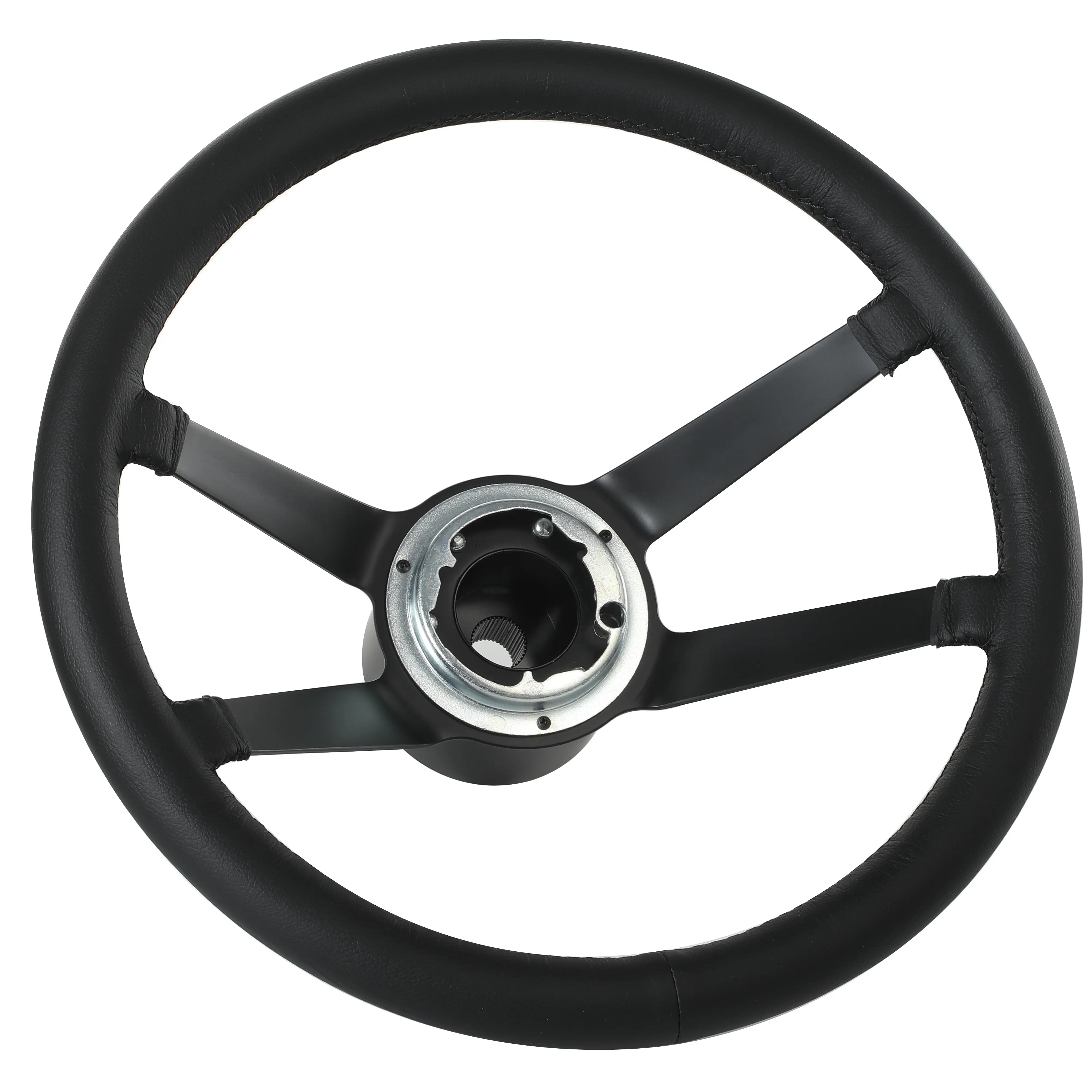 15-Inch Reproduction Steering Wheels for Classic Cars & Early RS/914, Leather Rim, Original Look Car Interior Accessory, 15 Inches
