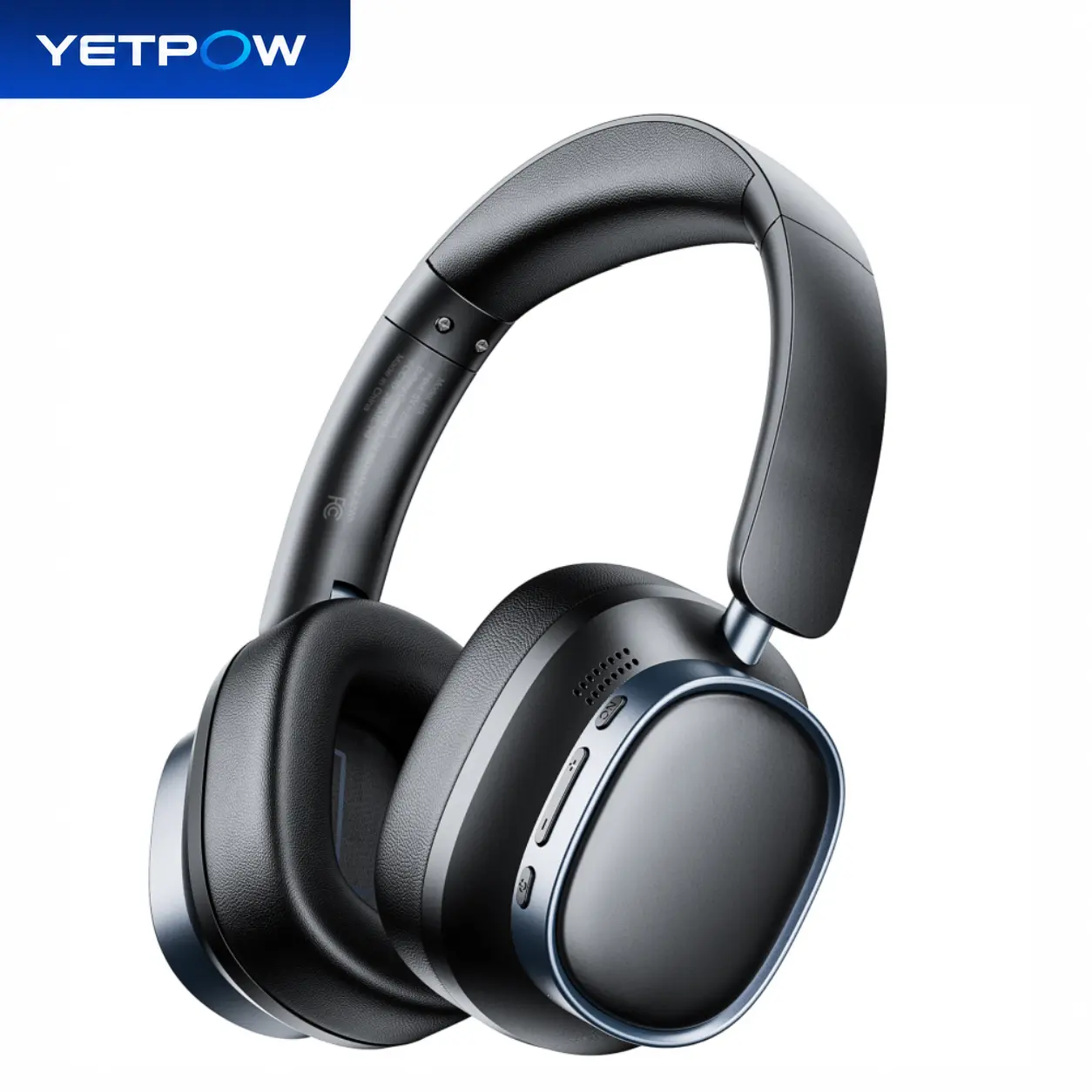 YETPOW H9 Active Noise Cancellation Over-Ear Wireless Headphones, Bluetooth 6.0 Noise Reduction Headset with Mic, 78H Playtime, Hi-Res Low Latency, USB-C Charging, AUX Wired Mode, Compatible with Phones PCs for Traveling Working tiktokshopbacktoschool, Mu