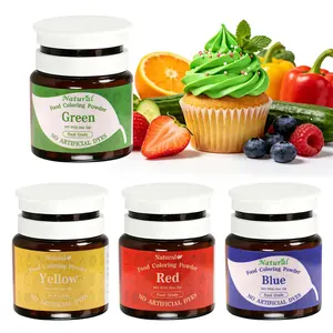 Natural Food Coloring Powder 4×5g Color Set (NO ARTIFICIAL DYES) Food-Grade for Mother's day& Macarons, Cookies, Cakes，treats& Frosting - Professional Grade, Vegan & Gluten-Free - Perfect for Mother’s Day & Easter Baking