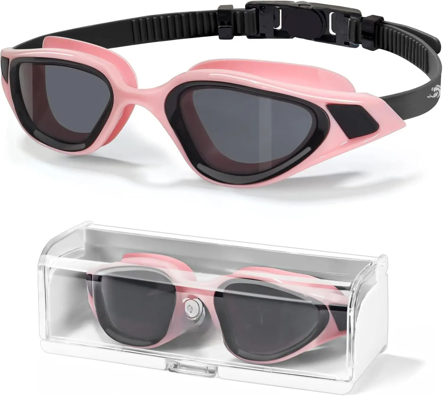 Polarized Unisex Adult Swimming Goggles, UV400 Protection Anti Fog 180 Wide Clear View for Men Women Youth