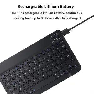 Wireless Bluetooth keyboard and mouse, lightweight keyboard and mouse, standby time of 200 days, 400 mAh battery, 5 million tapping life, Bluetooth effective distance up to 10 meters