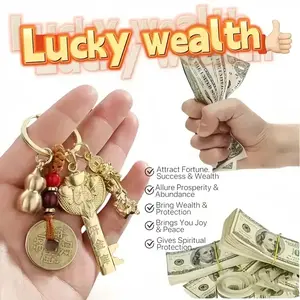 Christmas Fortune Five Blessings Feng Shui Set- Good Luck, Wealth, Health, And Success Amulets- Auspicious Chinese Amulets- Multi-Purpose Occasion Gift Pack