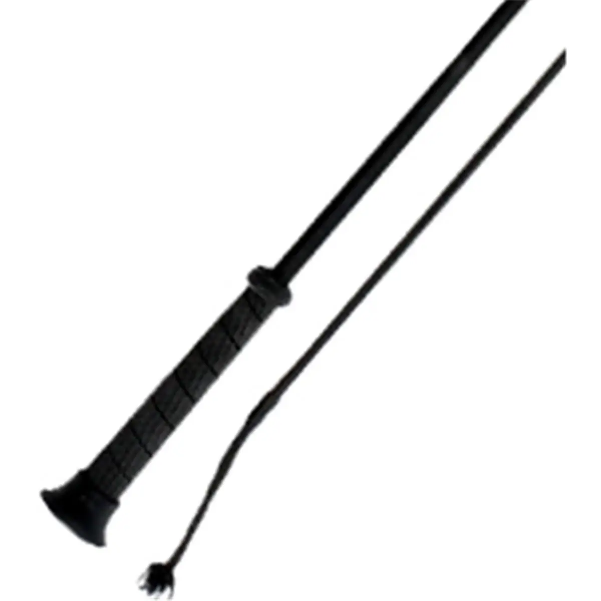 212 MAIN 39 in. Dressage Whip with Nylon Wrapped Fiberglass Shaft, Non-Slip Ergonomic Rubber Grip with Mushroom Tip for Outdoor Training - Black, Whips & Crops