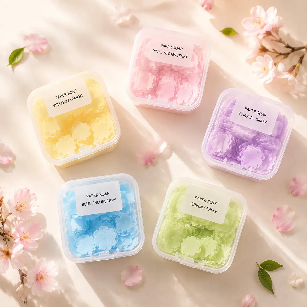 Disposable Portable Soap Tablets Mini Outdoor Hand Washing Tablets Boxed Soap Paper Travel Supplies Multicolor Lightweight Travel Accessories For Men And Women