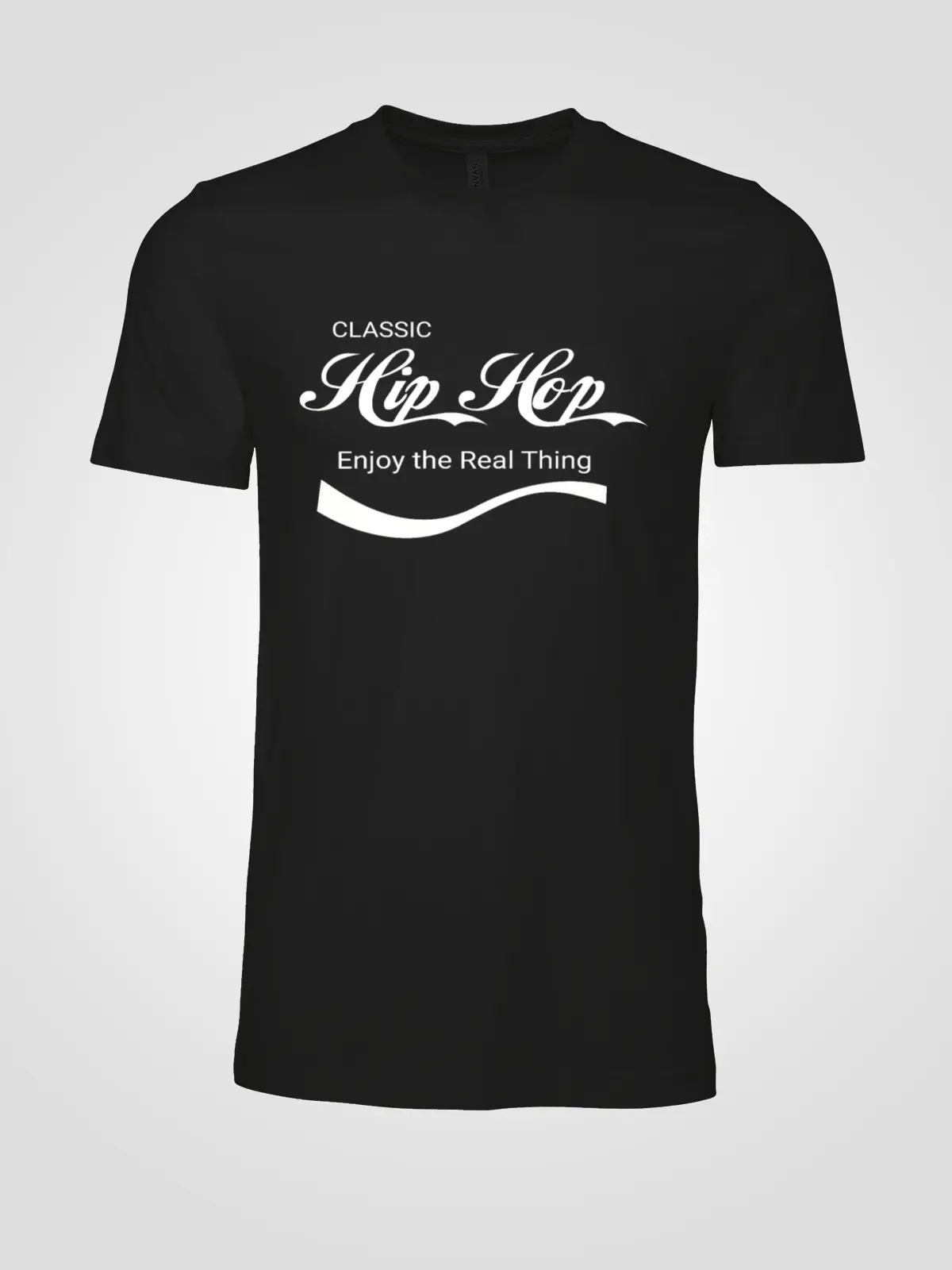 Classic Hip Hop white logo Black shirt