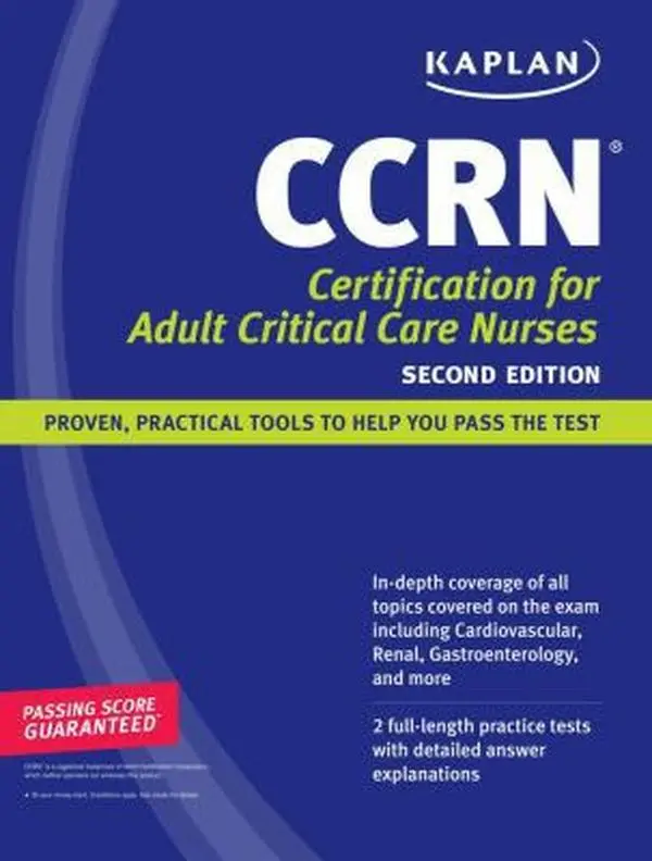Used Kaplan CCRN Certification Book for Adult Critical Care Nurses (Paperback)