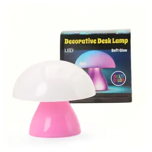 Mushroom LED Desk Lamp – Multicolor Glow Night Light Decorative Desk Lamp Ambient Glow Soft Glow