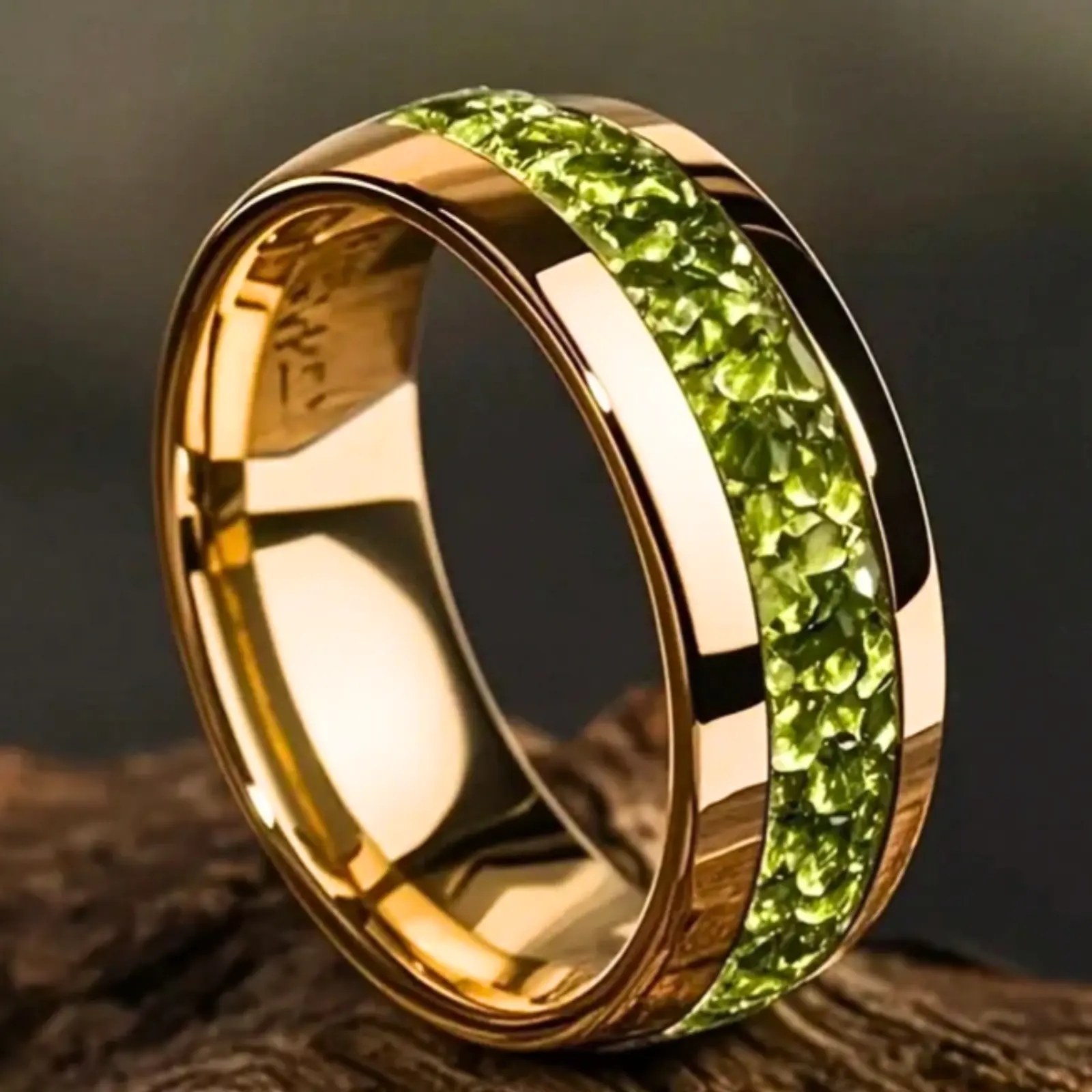 Elegant style ring, engagement and holiday gift, suitable for couples, fathers and friends, one band design