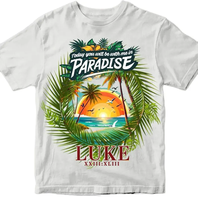 Paradise Heavy  Tshirt Menswear Christian Clothing
