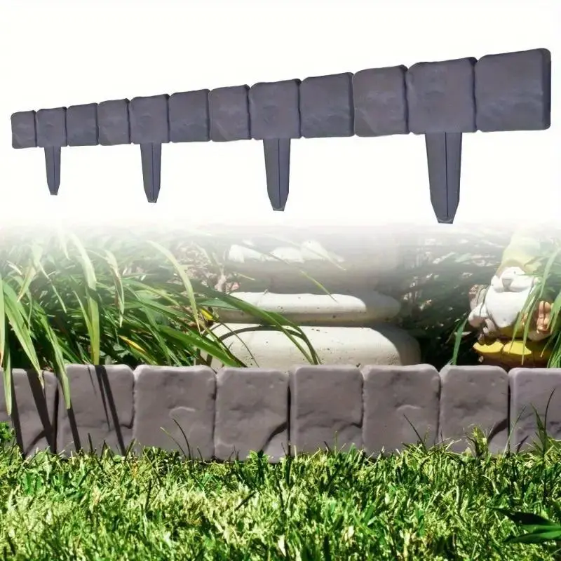 Garden Landscape Edge Border, Plastic Garden Fence, Garden Decoration for Lawn, Patio, Yard, Spring & Fall Decoration, Garden Edging Border, Garden Accessories