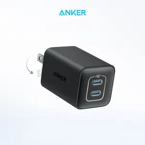 Anker 523 Charger (Nano 3, 47W), Compact and Foldable Design, Compatible with MagSafe, For iPhone 16/15 Series (Black)