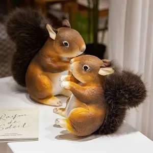 Adorable Squirrel Plush, Fluffy Brown Squirrel Stuffed Toy, Perfect for Kids & Nature Lovers